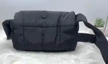 Women’s Black Puffer Shoulder Bag