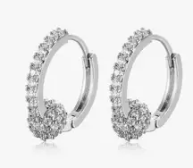 Savvy Chic Bohemian Cubic Zirconia Huggie Hoop Earrings