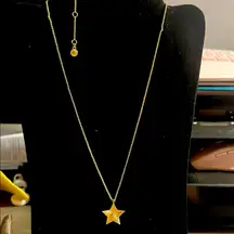 BaubleBar Gold Star Pendant Necklace