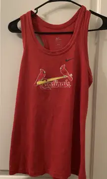 Nike Dri-Fit St. Women's Dri-Fit Tank Top St. Louis Cardinals Size Unknown Red