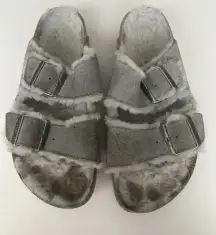 Birkenstock Arizona Shearling Sandals size 38