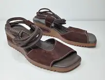 Arche brown leather sandals size 38