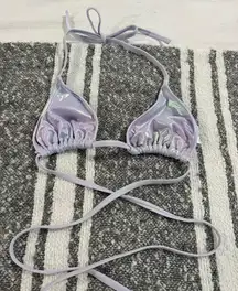 Target Purple Metallic Bikini Top