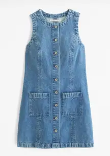 Mara High Neck Denim Mini Dress