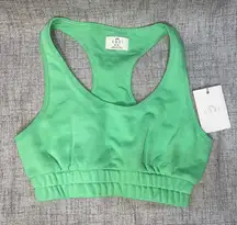 Cozi Green Women's Sports Bra Cotton Blend NWT size M