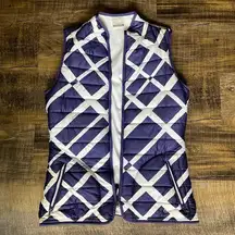 Nike Golf Womens Full Zip Insulated Sleeveless Vest Size Medium White/Purple