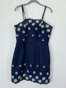 Daisy Handmade Denim With Embroidered  Dress M(?)