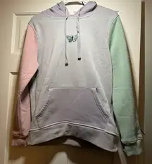 Multicolored butterfly hoodie