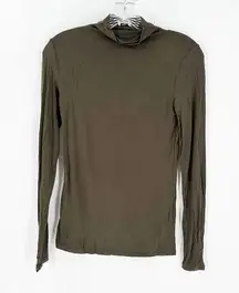 Babaton Turtleneck Long Sleeve Knit Top Brown