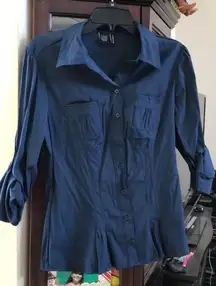 Cotton express Missy size large dress shirt