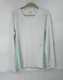 Alo Workout Athletic Top Women XXL White Long Sleeve Gym Yoga Lightweight