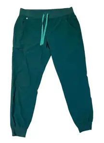 FIGS FREEx Zamora Scrub Pants Joggers Teal Green Women's size Large