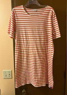 Kule The Tee Dress in Red & White Stripe