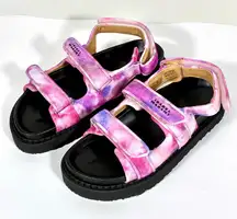 Isabel Marant Madee Platform Sandal Mulberry Tie Dye 41 10 NEW Flat