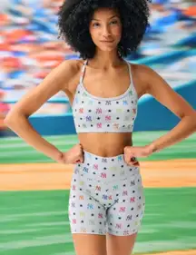 BNWT NY Yankees New York Terez Gray Sports Bra Bralette Size XS