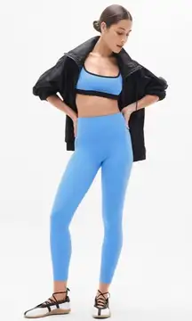 New Athleta S Ultra High Rise Elation 7/8 Leggings Cornflower Blue Small Regular