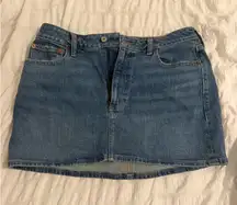 Abercrombie Curve Love Denim Skirt Mini