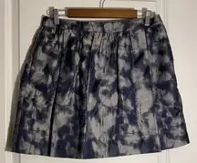 Michael -Michael Kors Blue & Gray Print‎ Skirt Size 8 Career dressy