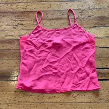 Jaclyn Smith Silky Polyester Camisole Tank Top Coral Size Small