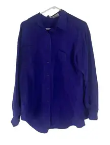 Marnie West Vintage 80s Women's Size Medium 100% Silk Disco Button‎ Up