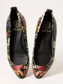 Elliott Lucca Bala Autumn Botanica Floral‎ Pointed Toe Flats Size 6.5 M