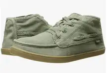 Sanuk Women’s Vee Canvas Shoe Green/Khaki 8W