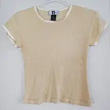 Vintage  rib knit tshirt