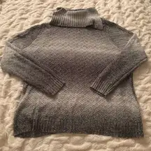 Dressbarn Gray Turtleneck Sweater