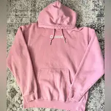 Glossier Original Pink Hoodie