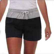 COLUMBIA Womens Sandy River Black Gray Color Block Shorts Plus Size XL