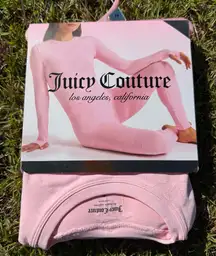 Juicy Couture Pink Seamless Top & Legging Set medium