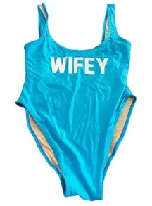 Ravesuits Wifey Blue M/L Swimsuit High Hip