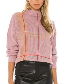 Line‎ and Dot Violet Checkered Sweater in Lilac $68 $97