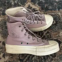 Purple Platform High-Top Converse