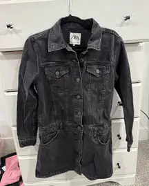 ZARA Denim Dress Long Sleeve