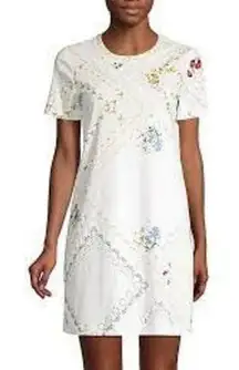 Tory Burch Handkerchief printed mini dress 100% cotton women's size XS