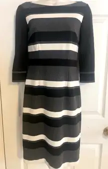 White House Black Market Striped Tailored Dress Size 00