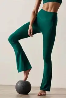 NWOT Free People Movement Never Better Flare Pants, Emerald Green (XS)