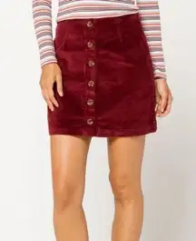 Women’s Others Follow red corduroy mini skirt