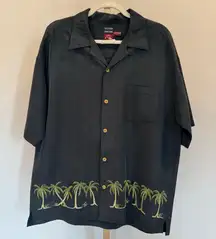 Vintage Quiksilver Silver Edition Aloha Shirt M – Palm Tree Embroidery