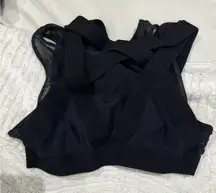 ALO Yoga Black Bondage Sports Bra