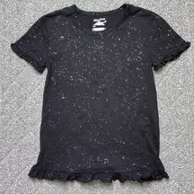 Joe Boxer Sparkly Bling Black and Silver Pajama Shirt