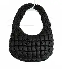COS Mini Quilted Leather Shoulder Bag Black NWT