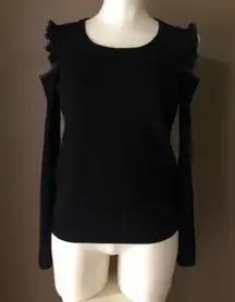 White + Warren Cold Shoulder Sweater