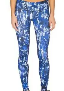 Blue Snakeskin Legging