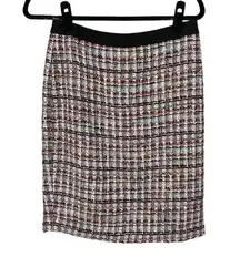 Talbots Multicolor Tweed Lined Pencil Skirt