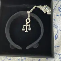 Scales of Justice Silver Necklace