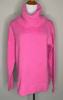 Bar III Becca Tilley Collab Pink Sweater Cowl Neck Sz XS
