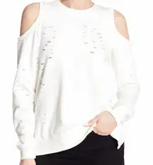 Central Park West Revolve White los Feliz Cold Shoulder Top