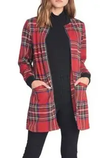 Sanctuary City Topper Zip Front Plaid Jacket XS